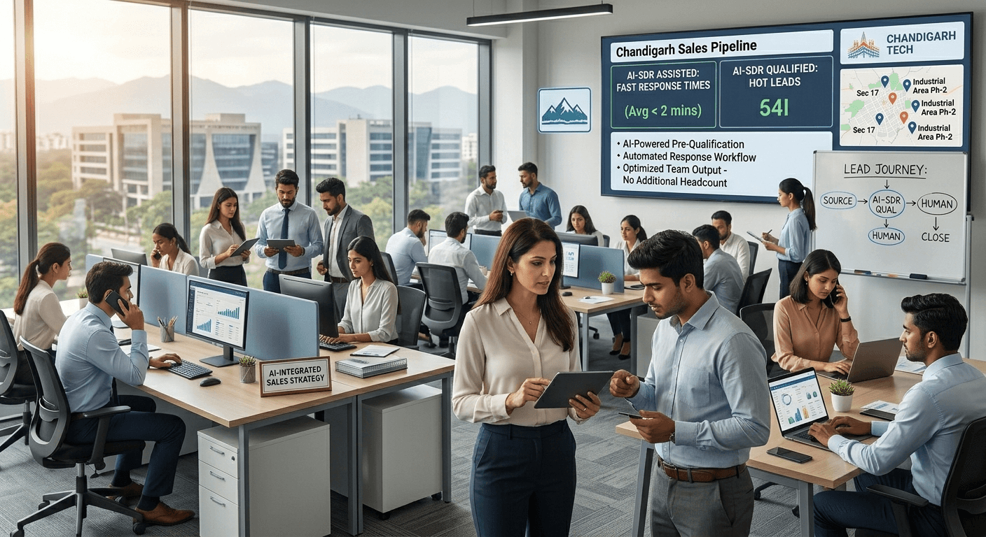 AI SDR Systems for Sales Teams in Chandigarh | What Actually Works